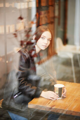 coffee break in cafe