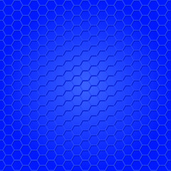 Blue hexagon pattern. Abstract technology vector template