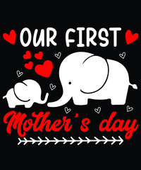 Mother's Day, Mom T-shirt Design 