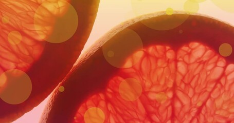 Animation of orange spots over orange