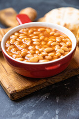 Baked beans, american staple food