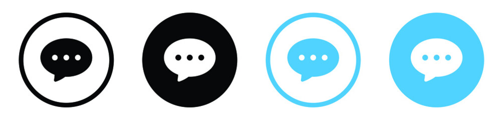 comment icon speech bubble symbol Chat message icons - talk message Bubble chat icon	
 - obrazy, fototapety, plakaty