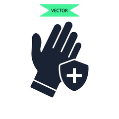 protection icons  symbol vector elements for infographic web