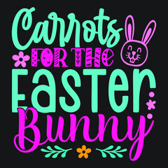 Fototapeta na wymiar Carrots For The Easter Bunny