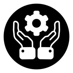 User Service Flat Icon Isolated On White Background