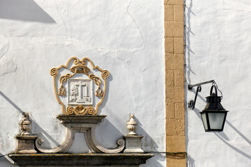 decoration above a door in Evora, Alentejo,