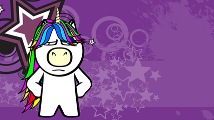 unicorn cartoon background illustration in vector format