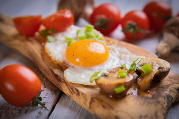 Sunny side up fried eggs