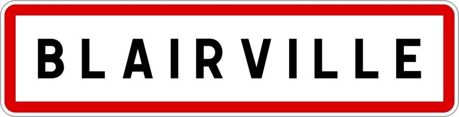 Panneau entrée ville agglomération Blairville / Town entrance sign Blairville