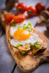 Sunny side up fried eggs