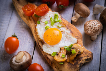 Sunny side up fried eggs