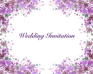 Watercolor Easter cross clipart. Floral crosses, floral frames, banner, very peri Flowe hand drawn illustration, invitation design 