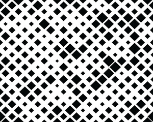 Black square mosaic, seamless pattern background, fashion design