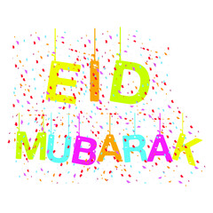 Eid  Mubarak Islamic Festival Vector and  element Design