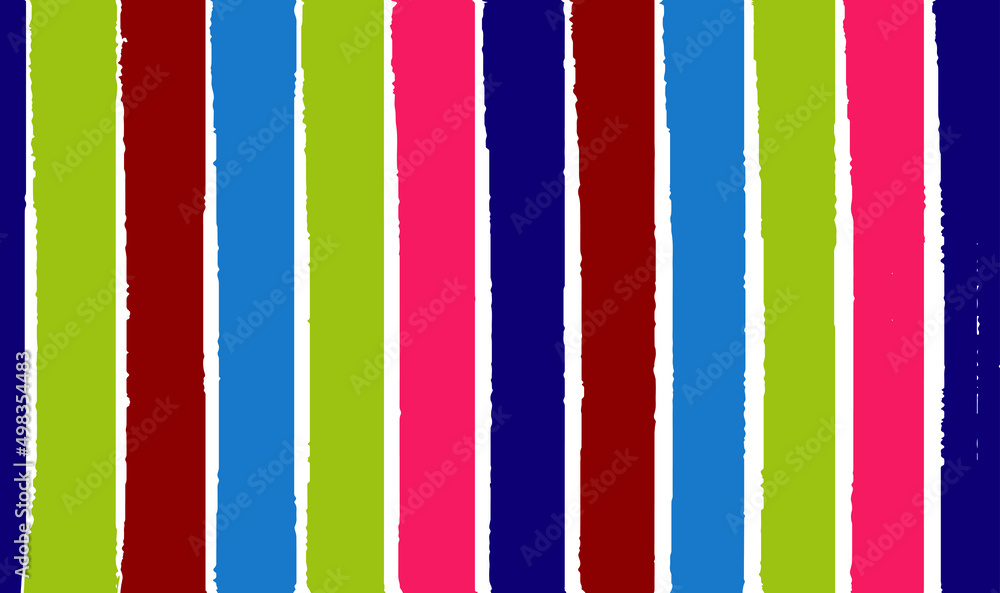 Poster colorful vector brush srokes texture. distressed uneven background made of lines of different colors