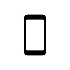 Set of black vector icons, isolated against white background. Flat illustration on a theme smartphone