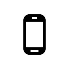 Set of black vector icons, isolated against white background. Flat illustration on a theme smartphone