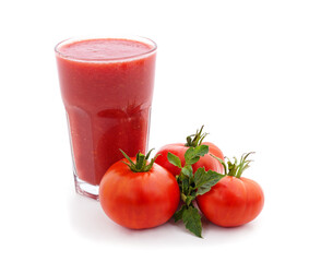 Tomato red juice.