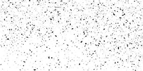 Silver glitter confetti on a white background. Illustration of a drop of shiny particles.