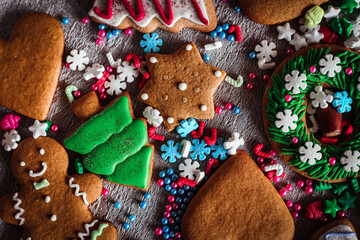 Christmas Cookies for happy new year. High quality photo