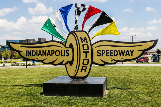 Indianapolis Motor Speedway logo. Hosting the Indy 500 and Brickyard 400, IMS is The Racing Capital of the World.