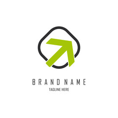 Arrow logo modern template design vector for brand or company and other