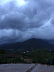 clouds over the river