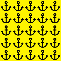 black pictograms on a yellow background