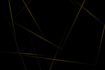 Abstract black with gold lines, triangles background modern design. Vector illustration EPS 10.