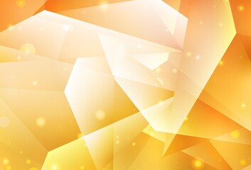 Light Yellow vector background with triangles.