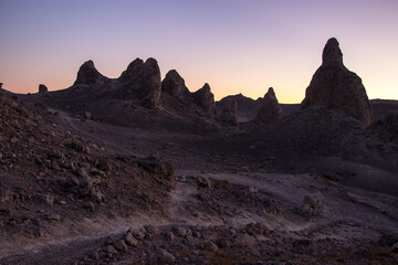 Sunset at the Trona Pinnacles