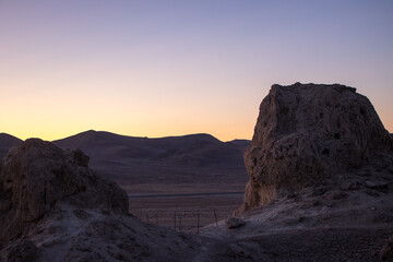 Sunset at the Trona Pinnacles