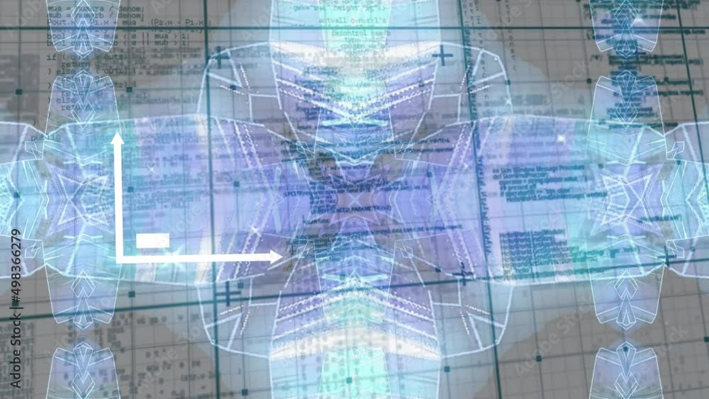 Poster animation of graph over data processing