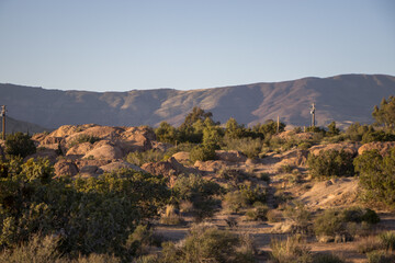 Sunset at the Vasquez Rocks