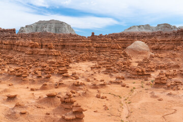 Hoodoo Rock Formations at Goblin Valley State Park in Utah