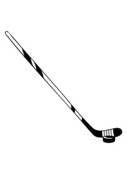 Hockey Schläger Puck 