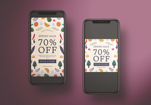 Spring Sale Social Media Layout