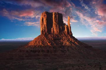 Foto op Canvas Monument Valley at sunset © Fyle