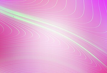 Light Pink vector pattern with wry lines.