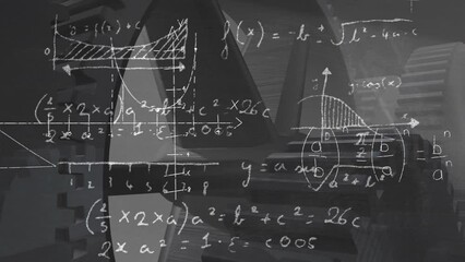 Animation of mathematical equations over cogs - Powered by Adobe