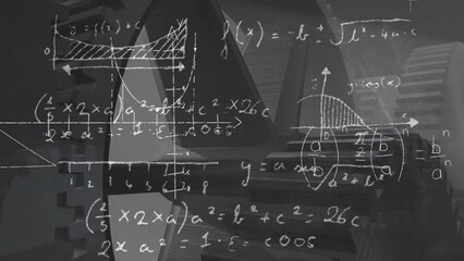 Animation of mathematical equations over cogs - Powered by Adobe