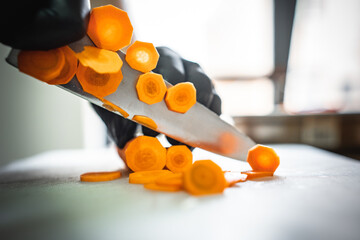 fresh vegetables in the  kitchen