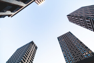 Obraz na płótnie Canvas skyscrapers , a modern urban residential complex