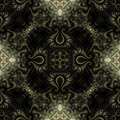 ornamental seamless element. pattern. Illustration abstract background. High quality illustration. Fractal.