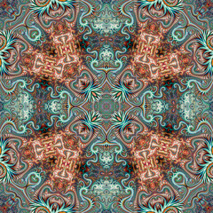 ornamental seamless element. pattern. Illustration abstract background. High quality illustration. Fractal.