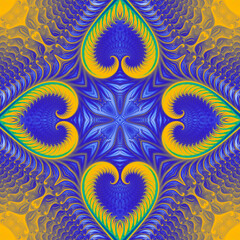 ornamental seamless element. pattern. Illustration abstract background. High quality illustration. Fractal.