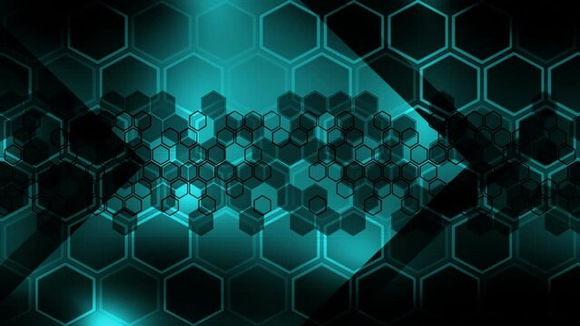 Darkness and blue two geometric looping animated background