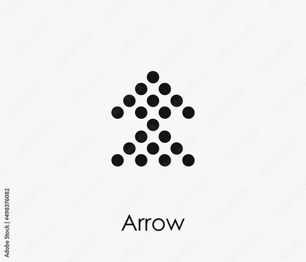 Poster arrow vector icon. editable stroke. symbol in line art style for design, presentation, website or ap