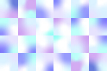 Mosaic stained glass style winter color gradient background (blue)