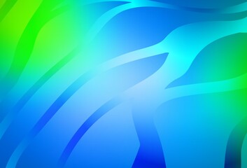 Light Blue, Green vector blurred shine abstract texture.